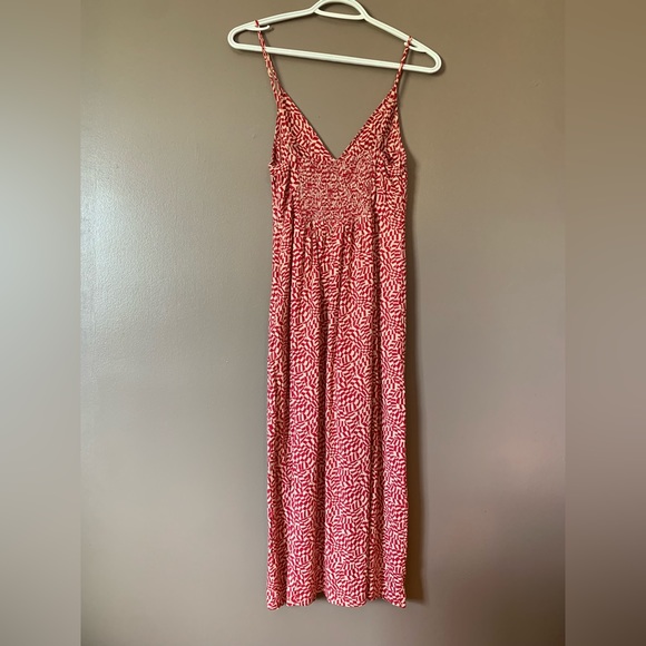 Urban Outfitters Red Patterned Sun Dress - Picture 2 of 5